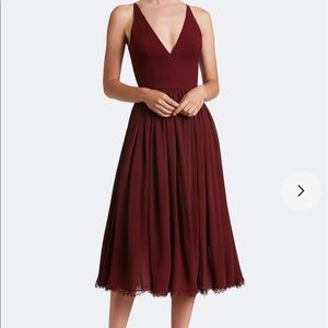 Dress The Population Alicia Dress - Burgundy Size XXL NWT